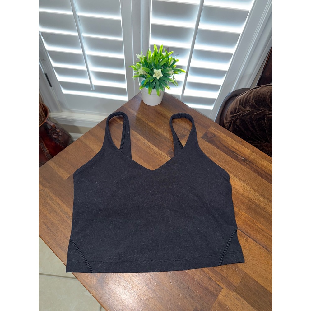 Lululemon Align Tank Top Black Yoga Camisole Size 6 LW1CW4S